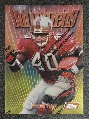 1997 Finest #92 William Floyd Bulldozers w/Coating San Francisco 49ers