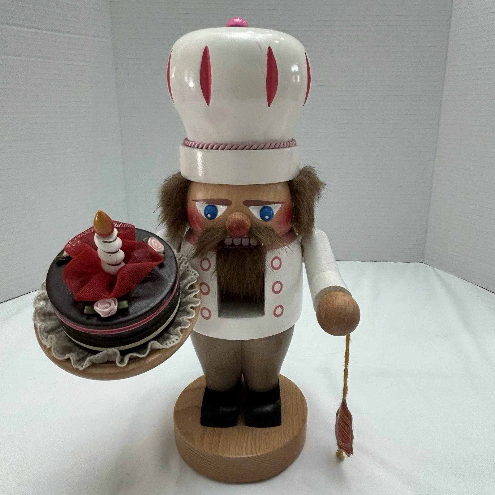 Steinbach Chubby Baker With Cake German Nutcracker With Tag