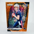 2024 Panini Prizm Drake Maye Rookie Card Orange Disco Prizm