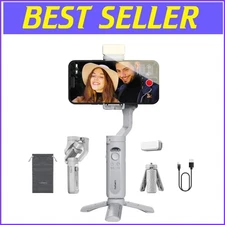 Portable 3-Axis Smartphone Gimbal with Quick Switch and Enhanced Stabilization