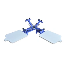 TECHTONGDA 4 Color 1 Station Screen Printing Press Table Type Printer
