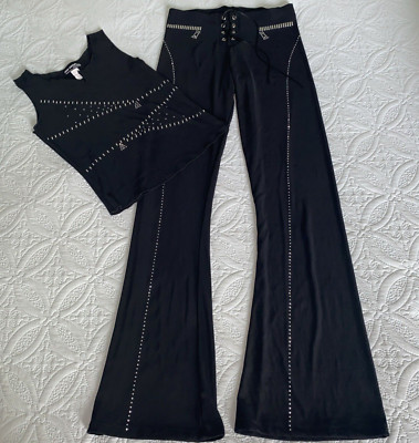 Curtain Call Funk Factory Girls Hip Hop Funk Dance Costume AXL Extra Large Black