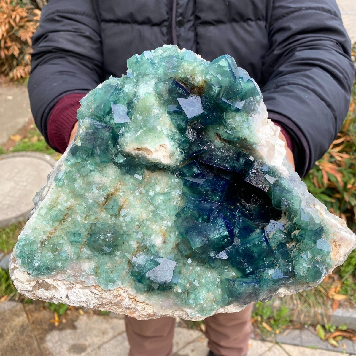Fluorite Mineral Madagascar Green Fluorite Cluster Natural Raw