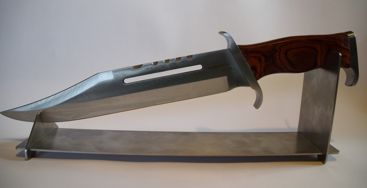 Rambo III Deluxe Messer – Filmmesser Jagdmesser Hunting, Rostbeständig | Sammlerstück & Outdoor-Messer