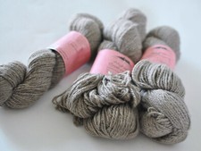 FROM THE MOUNTAIN 100 AFGHAN CASHMERE TWIST HAND SPUN - GREY CHOOSE QUANTITY 