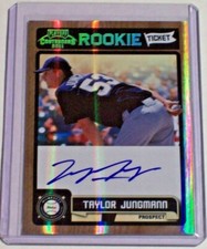 2011 Playoff Contenders Rookie Ticket Autograph Taylor Jungmann Brewers