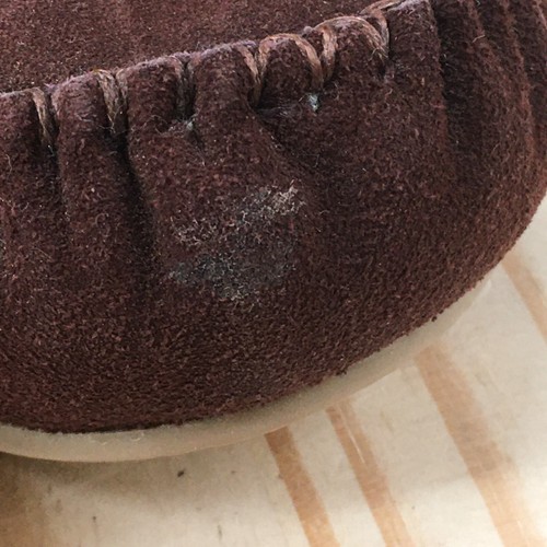 Minnetonka Slippers Womens 6 Cally Mocassin Brown Suede Leather Comfort Slip On - Picture 4 of 16