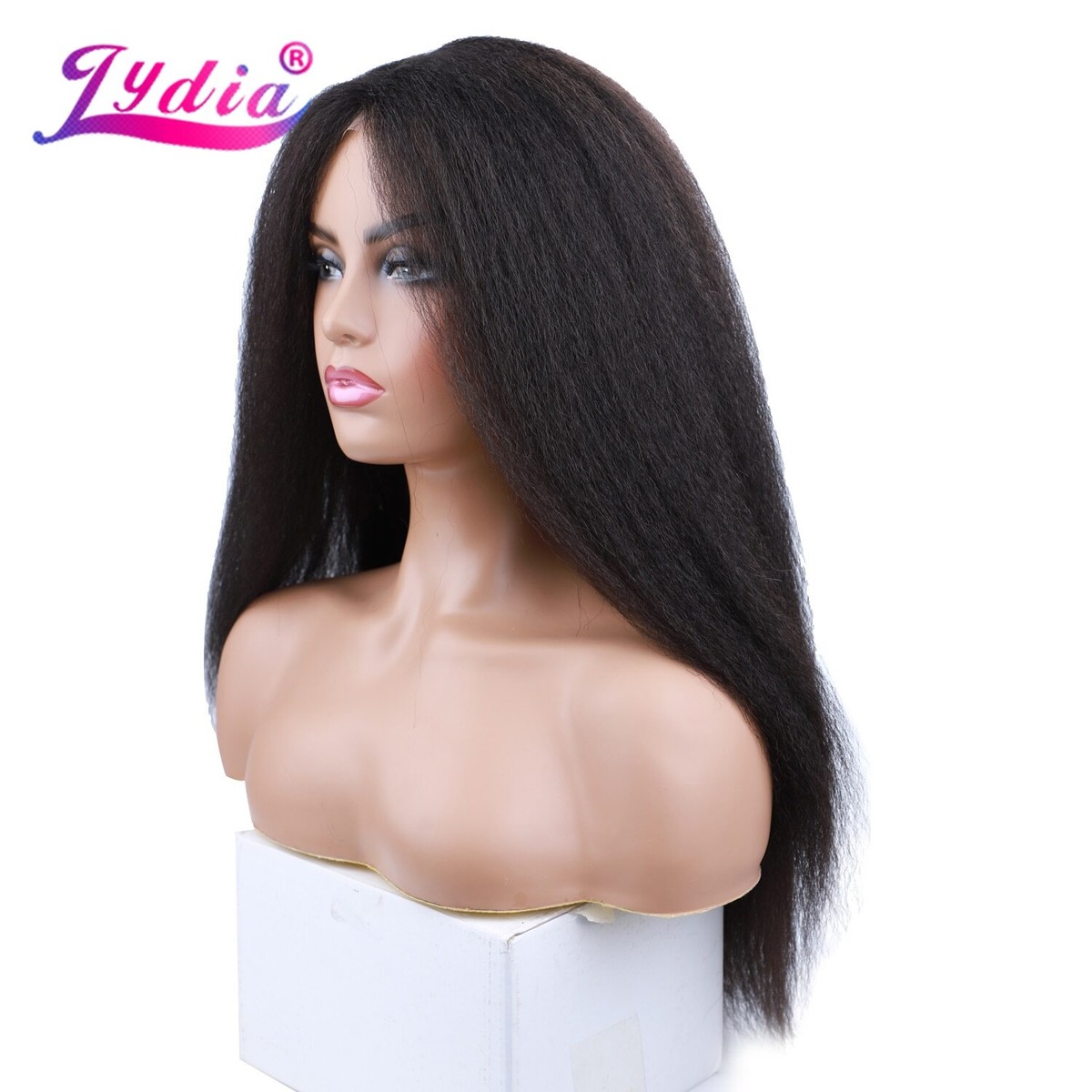 20” Long Natural Straight  Wig Heat Resistant Long Straight Synthetic Wigs Women Black Heat Resistant  main image 4