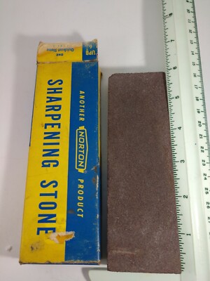 Vintage Behr-Manning Norton Bear Brand Sharping Stone  quick cut  UPB 6