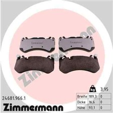 ZIMMERMANN Scheibenbremsbelag, staubreduziert 24681.966.1