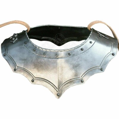 Mittelalterlich Ringkragen Larp Gothic Stahl Armor Voll Tragbare Metall