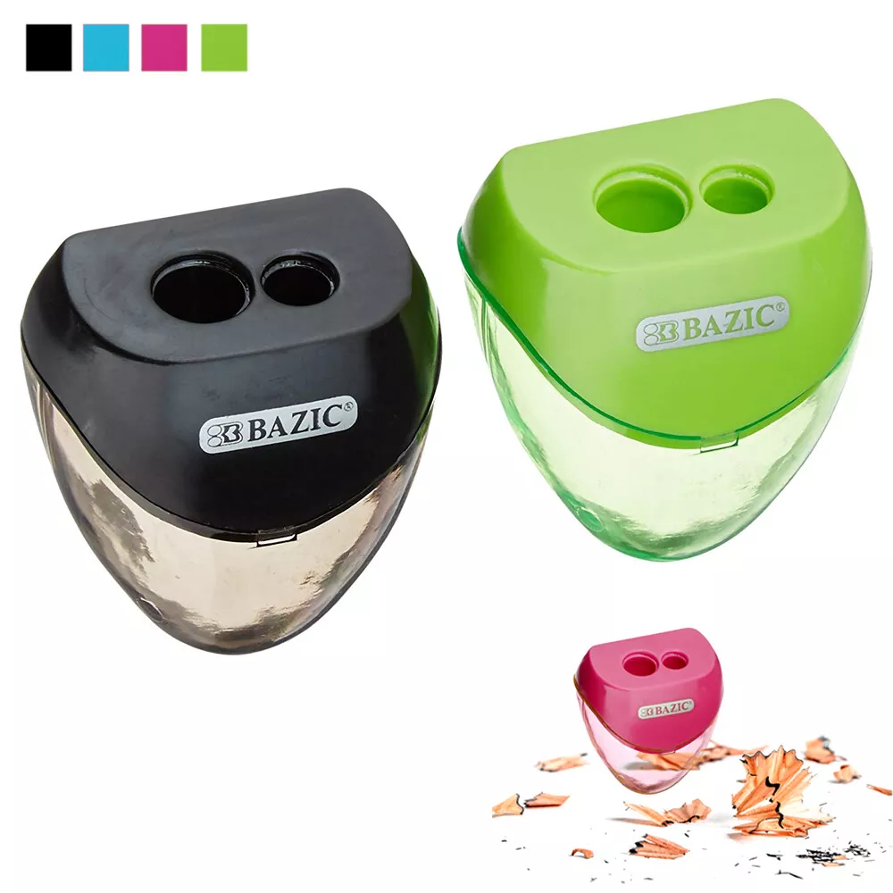  OFiSEXPT 4pcs Colored Pencil Sharpener, Manual Pencil Sharpener  Dual Holes, for Kids Adults Students School Class Home Office : Office  Products
