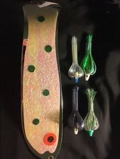 High Percentage 12” Chrome Big Fish Flasher/Paddle And Rigged Flies Combo