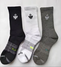 3 pairs Bombas Men's All-Purpose Calf Socks Size Large 10-13 -3 Colors US STOCK