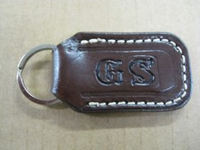 Hand Crafted Leather Key Chain Personalized Monogram Initials - Made In USA