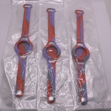 Wristbands Compatible with AirTag for Kids Adults Elderly Waterproof Silicone 3P