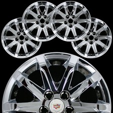 4 Fits 2014-2016 Cadillac Cts 17 Chrome Wheel Skins Hub Caps Rim Covers Hubs