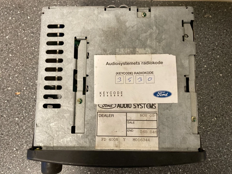 Original Ford Transit 4000 RDS inkl KEYCODE - Head Unit AM FM Radio Kassette OEM - Bild 4 von 4