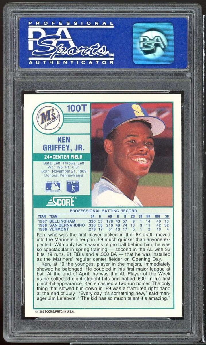 Ken Griffey Jr. Rookie Card 1989 Score Traded #100T PSA 9 | eBay