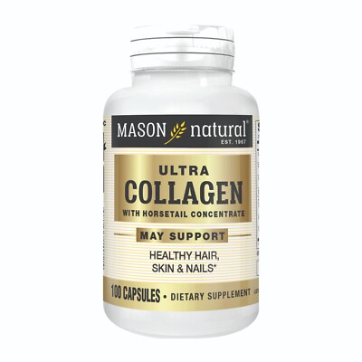 Mason Natural Ultra Collagen w/ Horsetail Extract. Hair, Skin & Nails, 100 Caps
