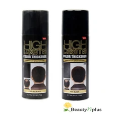 High Beams Color Thickener Temporary Spray-On Hair 2.7 oz (Jet Black / Black)