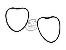 Vw Oval Beetle Bug Heart Taillight Upper Lens Seals 1952-55