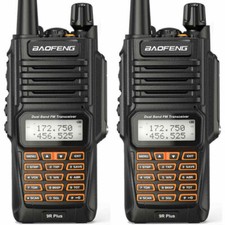1/2SET BAOFENG UV9R PLUS V/UHF FM WALKIE TALKIE DUAL BAND HANDHELD TWO WAY RADIO
