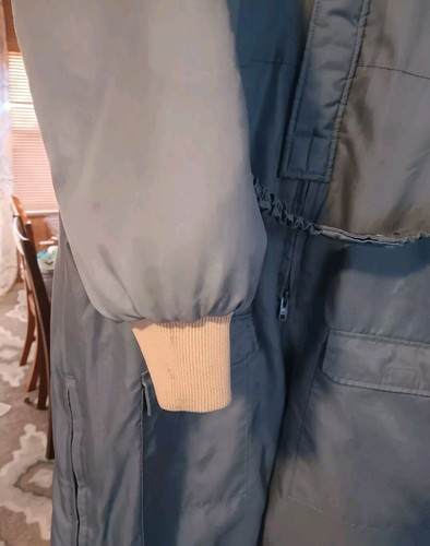 Genuine Yamaha Snowmobile Suit Quilted Heavyweight Hooded Pockets Men's Large - Picture 2 of 7