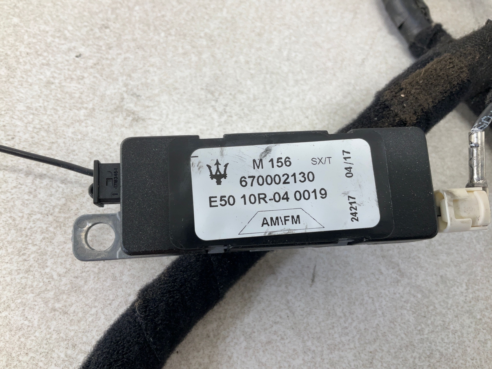17-20 MASERATI Levante Rear Liftgate Back Door Wiring Harness OEM CM
