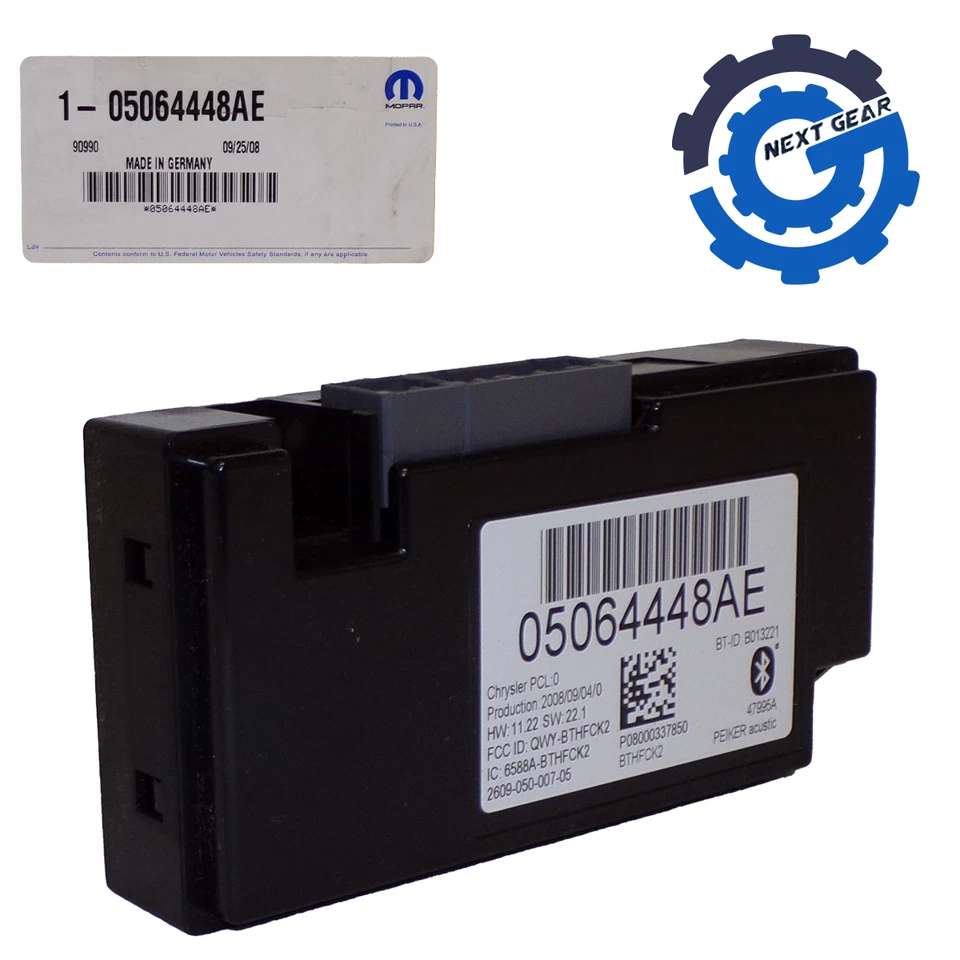 Nuevo módulo Bluetooth telemático OEM 2008-10 300 cargador Aspen Dakota 0506448AE Foto 2 de 4