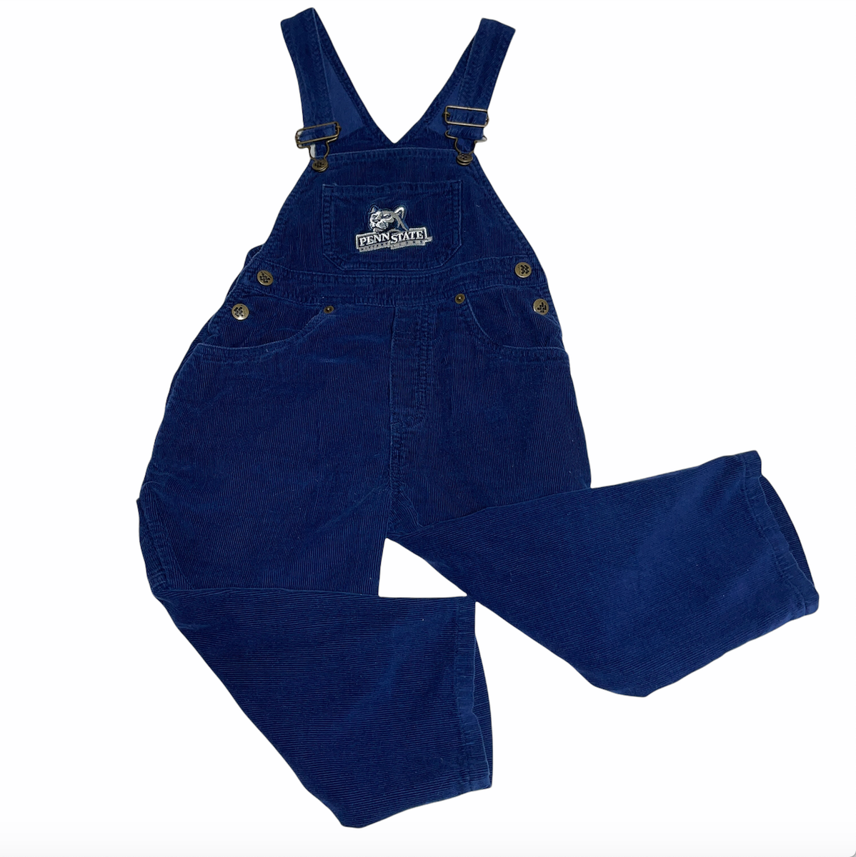 Boys Penn State Nittany Lions PSU Navy Blue Corduroy Bib Carpenter