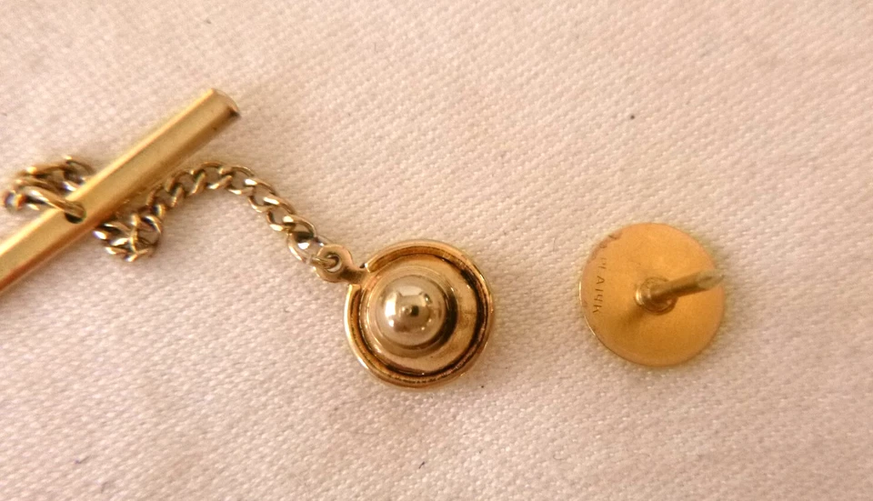 Moneda de oro 22K American Gold Eagle Liberty 1908 14K Tie Tack Pin 10 mm 1,3 gr Foto 4 de 4