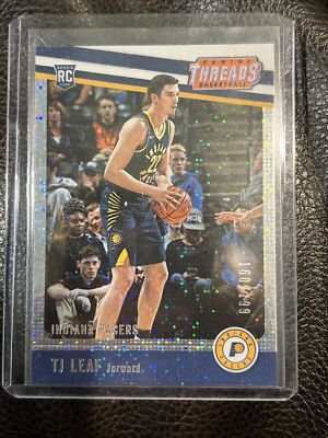 TJ Leaf 2017-18 Panini Threads Dazzle Rookie Parallel #/199 Indiana Pacers RC