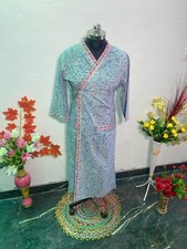 Italian Floral Hand Block Print Woman Dress AAA Quality Fabric 100% Cotton dress