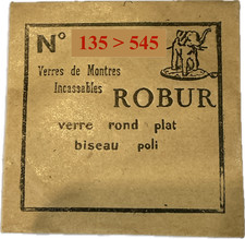 Verre de montre plat plexiglas biseau poli Ø135 à 545 Ep 0,6/0,8 mm ROBUR