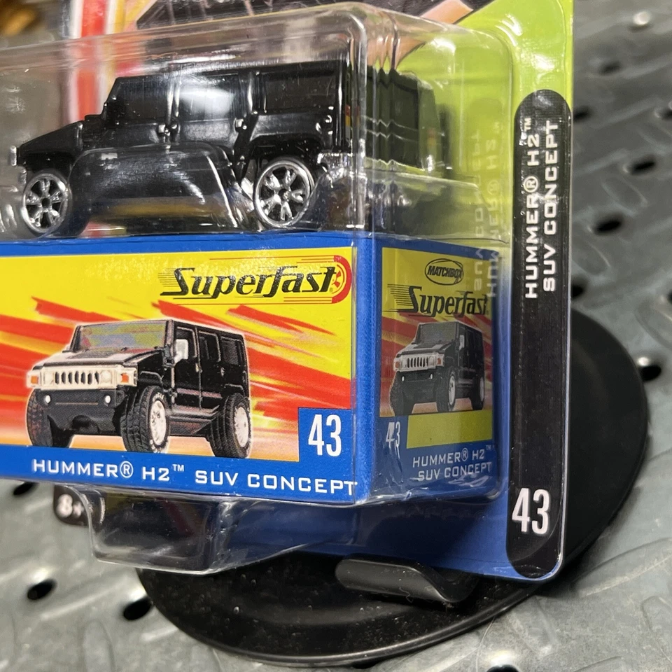 2004 Matchbox Superfast Hummer H2 SUV Concept #43 Black LE 1 of 15,000 - Image 4 of 4