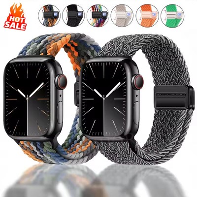Nylon Loop Armband für Apple Watch Ultra 3 49mm Series 11 10 9 8 7 6 5 4 42-46mm