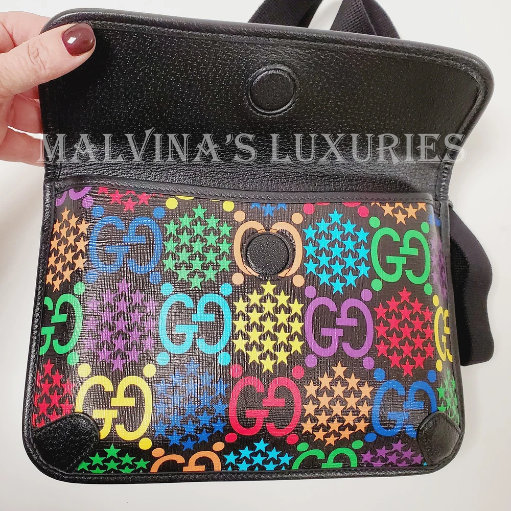 GUCCI GG SUPREME CANVAS BELT BAG PSYCHEDELIC MONOGRAM