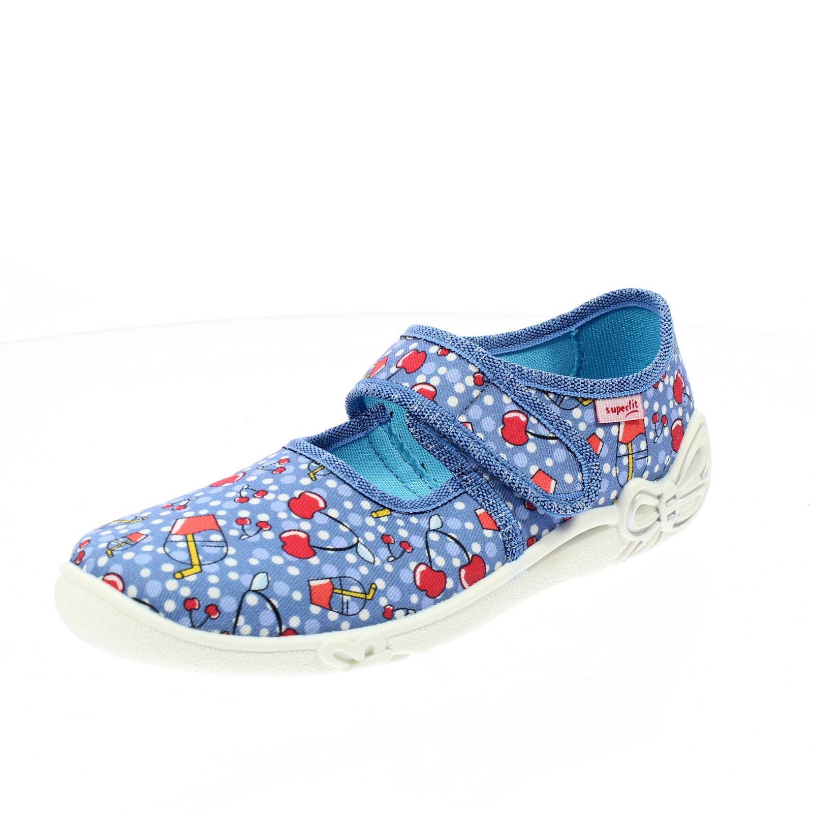 Superfit Belinda Pantofoline Bambino Con Strappo Azzurro - Taglia 25 Junior