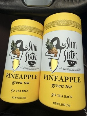 Slim Sister Pineapple Green Tea 50 Tea Bags Garcinia Cambogia Detox x2 Set