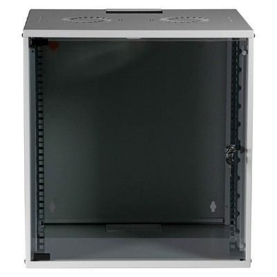 19'' Wandgehäuse Netzwerkschrank Rack unmontiert 12HE Tiefe 450mm grau ProfiPatch