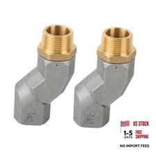 PCS Fuel Transfer Hose Swivel 360 Rotating Connector for Fuel Nozzle 3/4" NPT 2