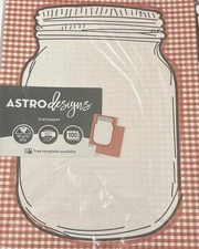 Astro Designs Mason Jar Stationery 28lb Letter Paper Template Printer Paper Sign