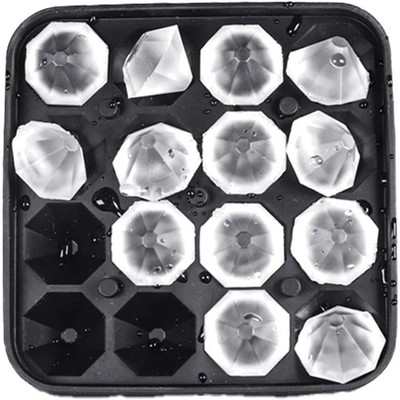 Silikon Eiswürfelform mit Deckel   16 diamante Eiswürfel, Spülmaschinenfest