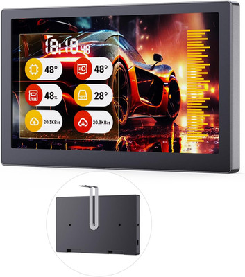 7Inch USB Monitor, PC Case Secondary Screen/Desktop RGB Ambient Screen, IPS Pane