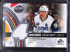 2025-26 SP Game Used 4 Nations Face Off Fabrics Game Used Mikko Rantanen