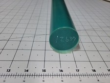 2" Dia. x 13" 90 A Durometer Polyurethane Rod, Green, P/N 12637