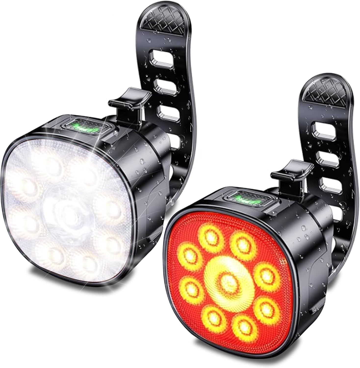 Bike Lights Front and Back for Night Riding Safety,Super Bright Headlight and Re