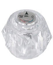 Knob Handle In Clear For Delta Tub And Shower Faucets Replacement H71 Lot Of 4