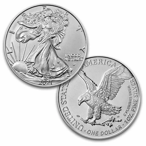 2021 $1 American Silver Eagle 1 oz BU (Type 2) **Sigma Verified**